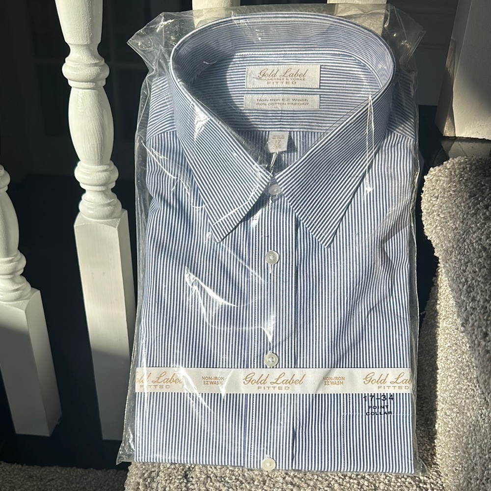Gold Label Blue Striped Shirt